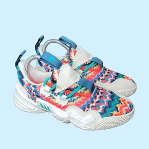 *NEW* Adidas Mens Trae Young 1 'Tie-Dye' Basketball Shoes Sz 5 Multicolor GY0295